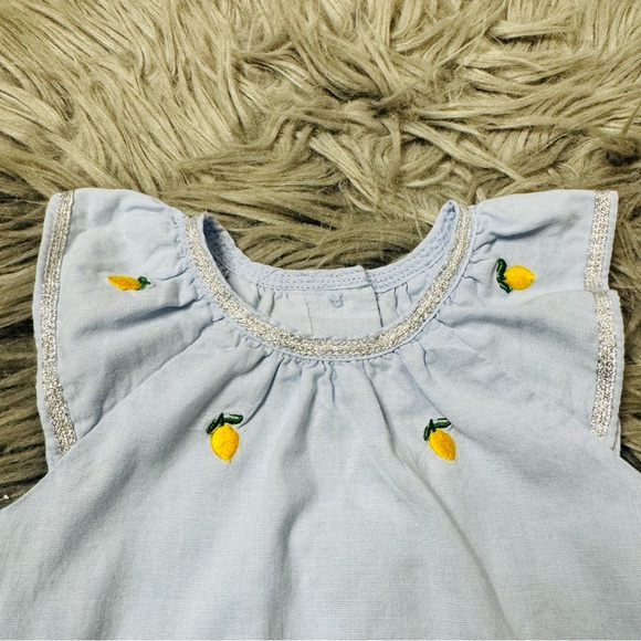 Janie & Jack lemon print one piece - Picture 2 of 5